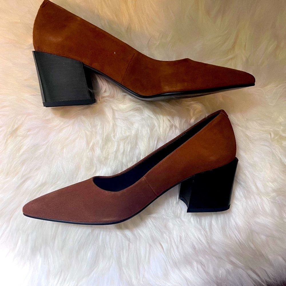 Vagabond Adrianna Caramel Suede Pumps Size 37